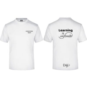 Men's Basic t-shirt "Learning is infinite"