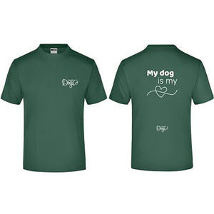 Men's Basic t-shirt "My Dog is my ❤️"