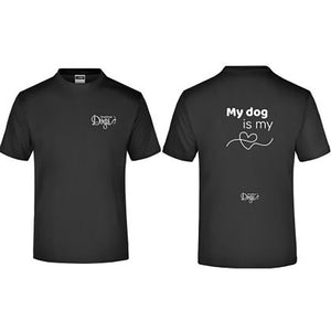 Men's Basic t-shirt "My Dog is my ❤️"