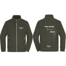 Load image into Gallery viewer, Unisex Sherpa jacket &quot;Two souls, One mind&quot;