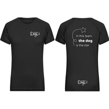 Load image into Gallery viewer, Ladies&#39; Sport t-shirt &quot;In this team the dog...&quot;