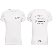 Load image into Gallery viewer, Ladies&#39; Sport t-shirt &quot;In this team the dog...&quot;