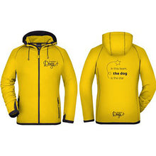 Load image into Gallery viewer, Ladies&#39; Technical fleece with hood &quot;In this team the dog...&quot;