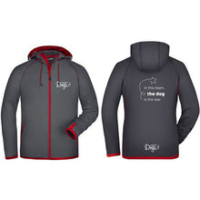 Load image into Gallery viewer, Men&#39;s Technical fleece with hood &quot;In this team the dog...&quot;