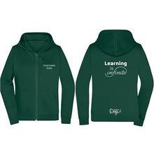 Load image into Gallery viewer, Ladies&#39; Basic Zip Hoodie &quot;Learning is infinite&quot;