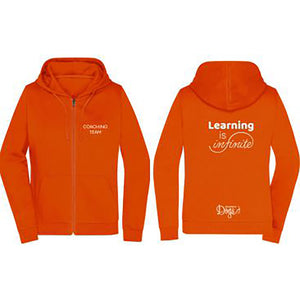 Ladies' Basic Zip Hoodie "Learning is infinite"