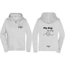 Load image into Gallery viewer, Ladies&#39; Basic Zip Hoodie &quot;My Dog is my ❤️&quot;