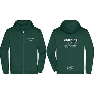 Men's Basic Zip Hoodie "Learning is infinite"