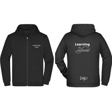 Load image into Gallery viewer, Men&#39;s Basic Zip Hoodie &quot;Learning is infinite&quot;