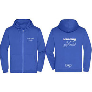 Men's Basic Zip Hoodie "Learning is infinite"