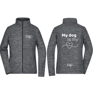 Ladies' Fleece jacket "My Dog is my ❤️"