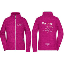 Load image into Gallery viewer, Ladies&#39; Fleece jacket &quot;My Dog is my ❤️&quot;