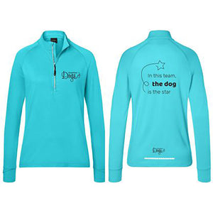 Ladies' Sport shirt "In this team the dog..."