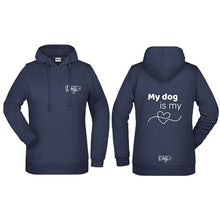 Load image into Gallery viewer, Ladies&#39; Basic Hoodie &quot;My Dog is my ❤️&quot;