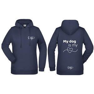 Ladies' Basic Hoodie "My Dog is my ❤️"