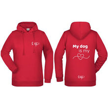 Load image into Gallery viewer, Ladies&#39; Basic Hoodie &quot;My Dog is my ❤️&quot;