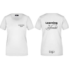 Load image into Gallery viewer, Ladies&#39; Basic t-shirt &quot;Learning is infinite&quot;