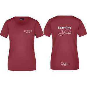 Ladies' Basic t-shirt "Learning is infinite"