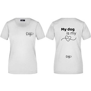 Ladies' Basic t-shirt "My Dog is my ❤️"