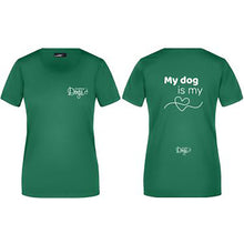 Load image into Gallery viewer, Ladies&#39; Basic t-shirt &quot;My Dog is my ❤️&quot;