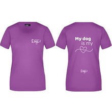 Load image into Gallery viewer, Ladies&#39; Basic t-shirt &quot;My Dog is my ❤️&quot;