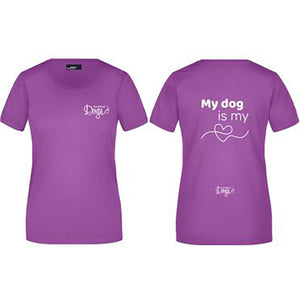 Ladies' Basic t-shirt "My Dog is my ❤️"