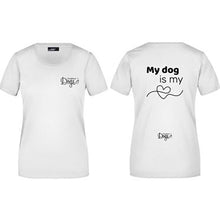 Load image into Gallery viewer, Ladies&#39; Basic t-shirt &quot;My Dog is my ❤️&quot;