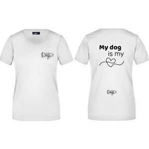 Ladies' Basic t-shirt "My Dog is my ❤️"