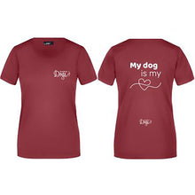 Load image into Gallery viewer, Ladies&#39; Basic t-shirt &quot;My Dog is my ❤️&quot;