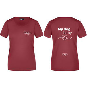 Ladies' Basic t-shirt "My Dog is my ❤️"