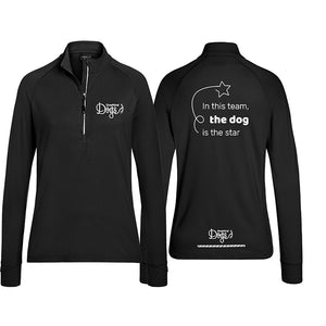 Ladies' Sport shirt "In this team the dog..."